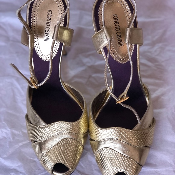 Roberto Cavalli platform sandals. - Picture 2 of 9